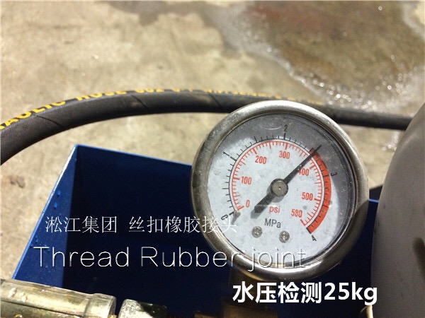 過空調(diào)水的DN40絲扣活接橡膠接頭